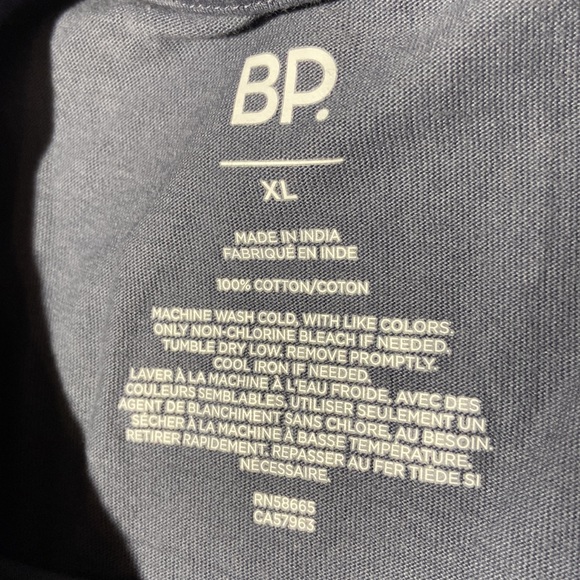 NWOT BP. Slate Blue T Shirt. X-Large - Picture 4 of 10